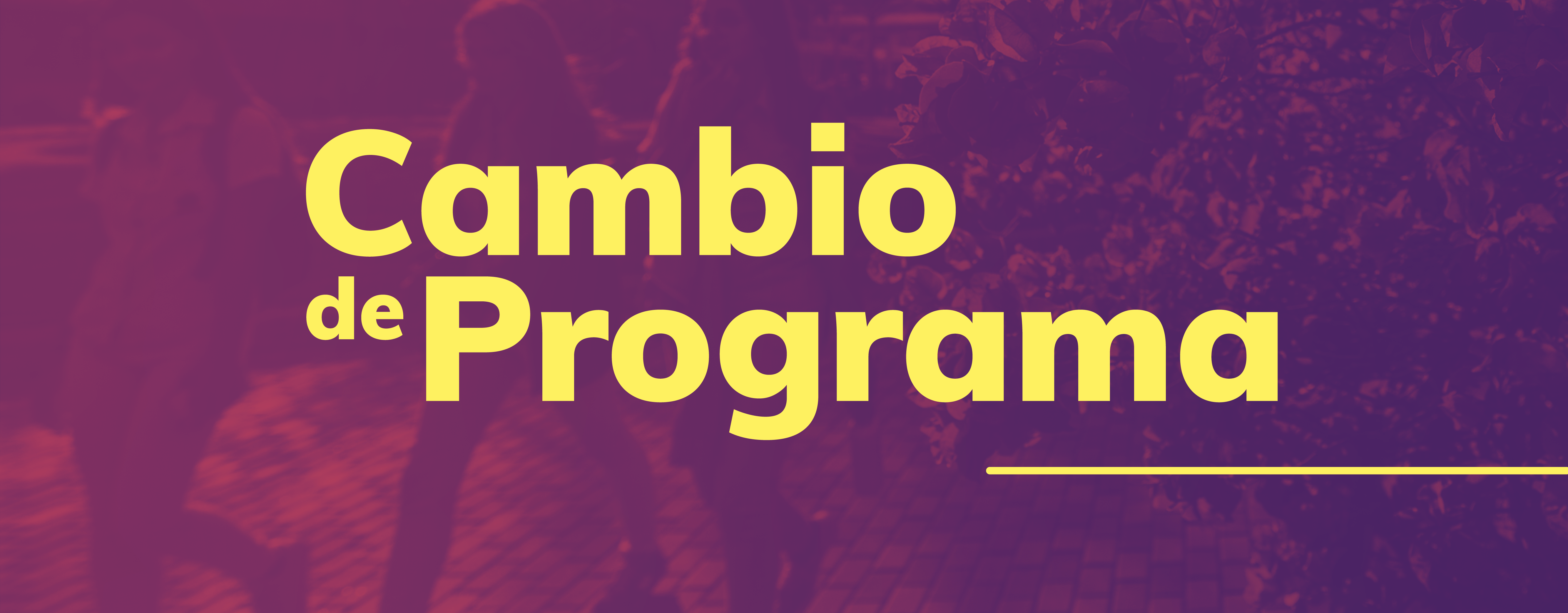 Banner cambio de programa