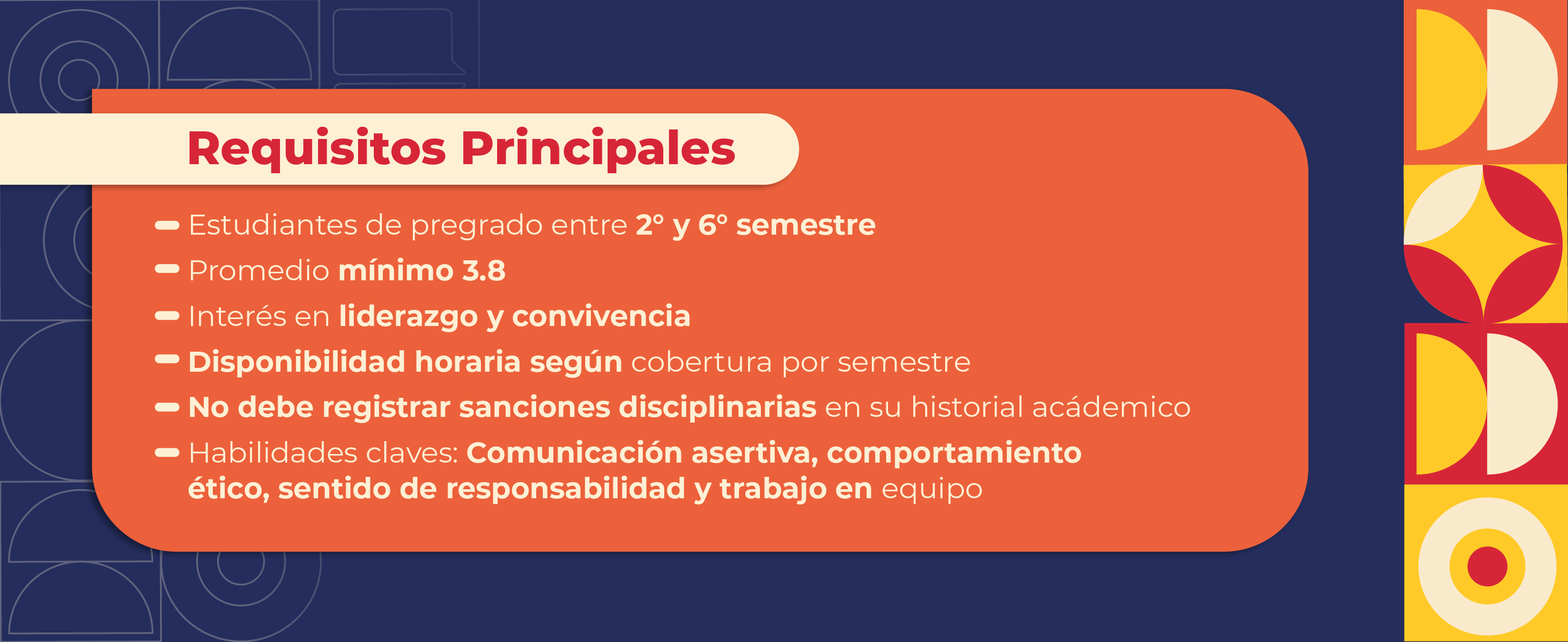 Requisitos promotores de convivencia