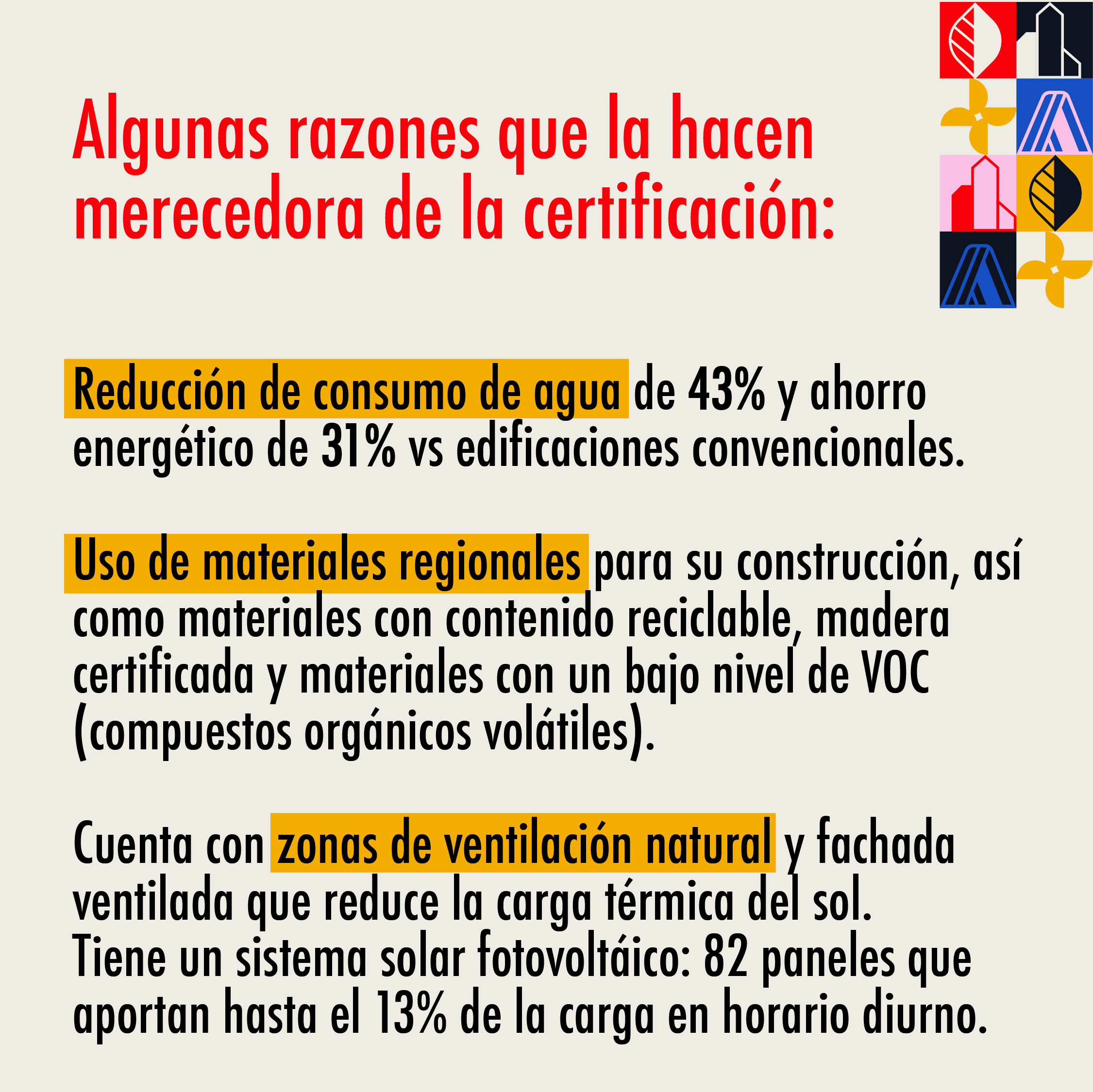algunas razones que la hacen merecedora de la certificacion