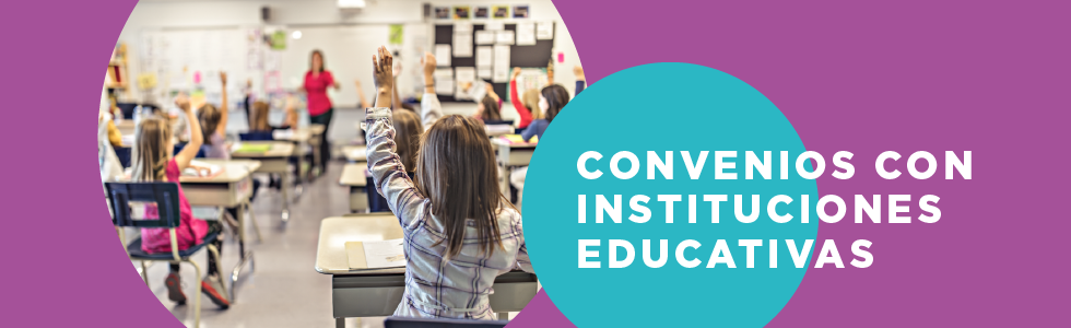 Convenios con instituciones educativas