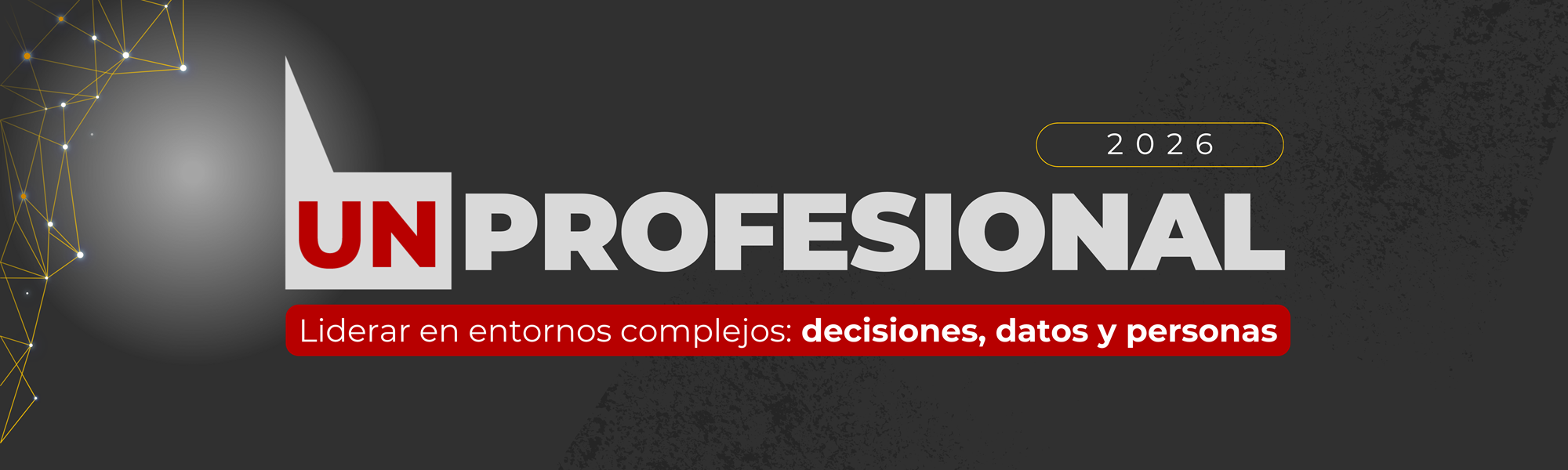 UN PROFESIONAL Liderar en entornos complejos: decisiones, datos y personas