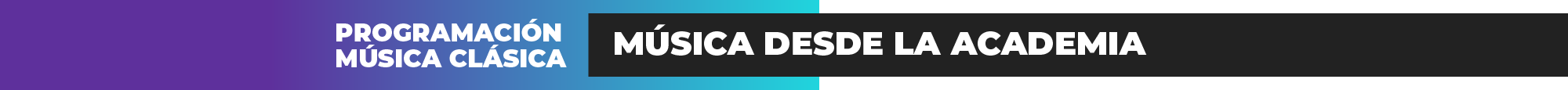 Programación Música desde la academia Programación Música desde la academia