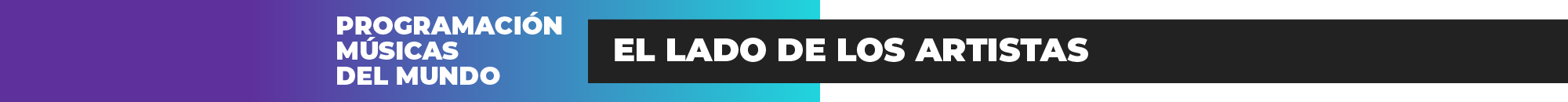 Programa El lado de los artistas Programa El lado de los artistas