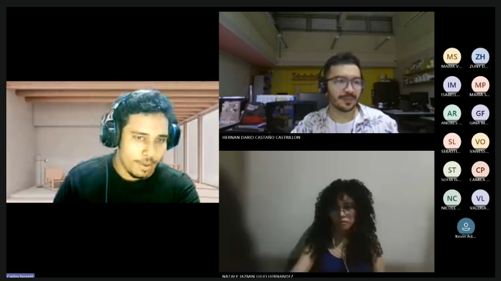 Diseño lanza su primera electiva virtual sincrónica