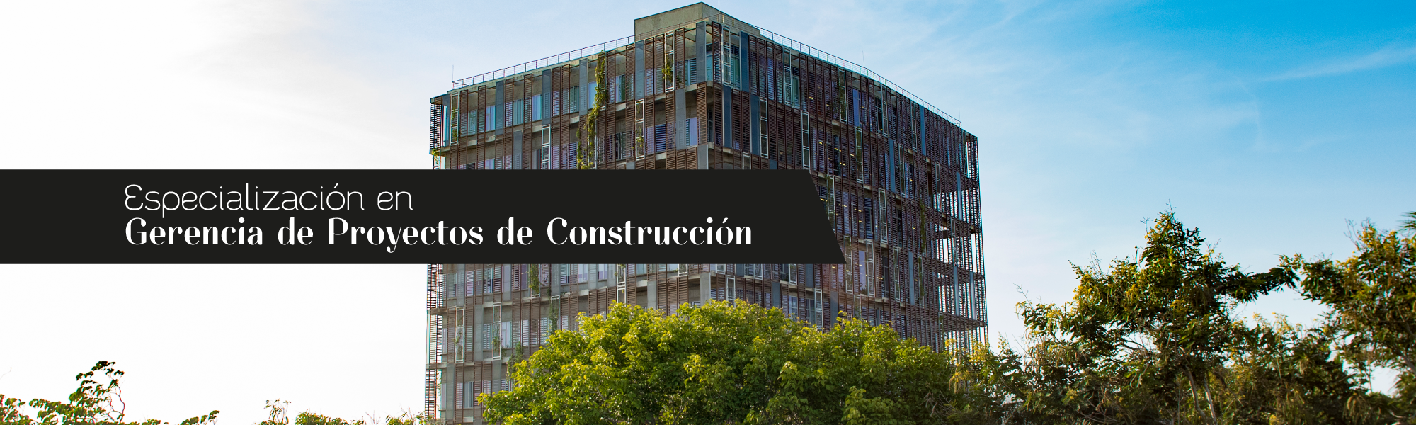 Especialización en Gerencia de Proyectos de Construcción