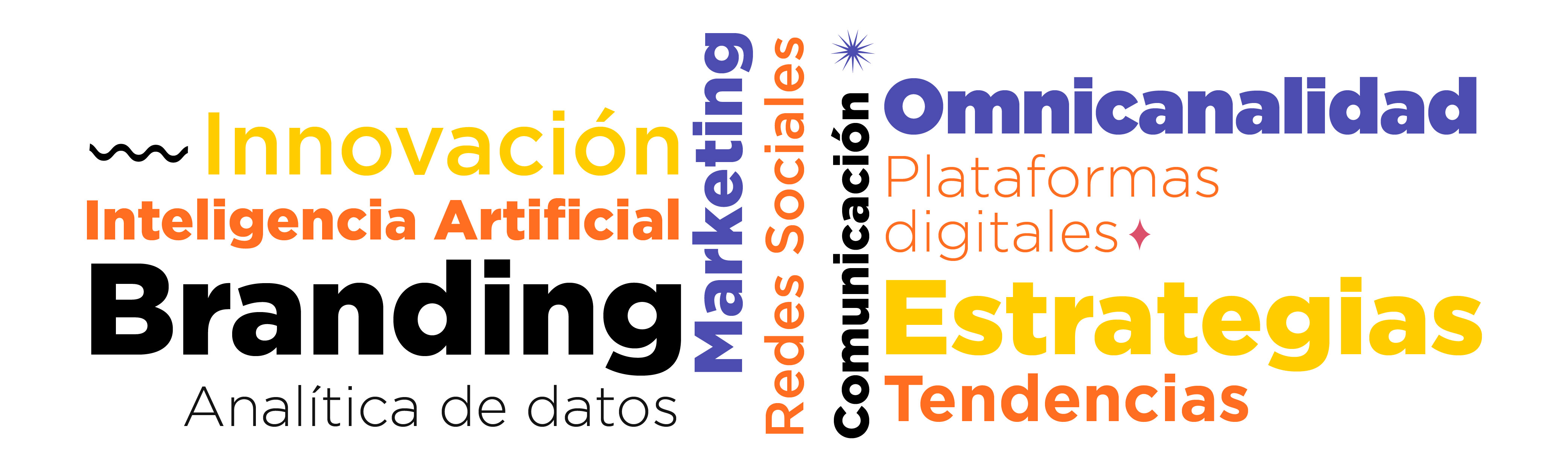 Marketing  Comunicación Tendencias Estrategias Redes Sociales  Plataformas Digitales  Omnicanalidad Analítica de datos  Branding  Inteligencia Artificial  Innovación