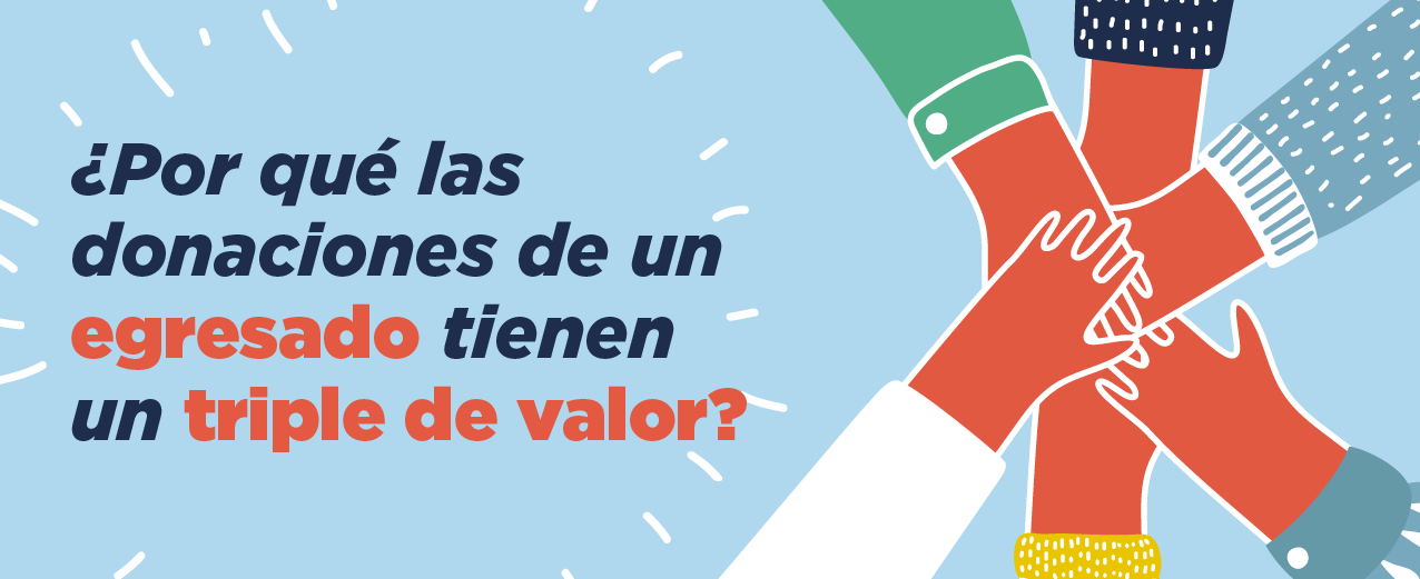 ¿Por qué las donaciones de un egresado tienen un triple valor?